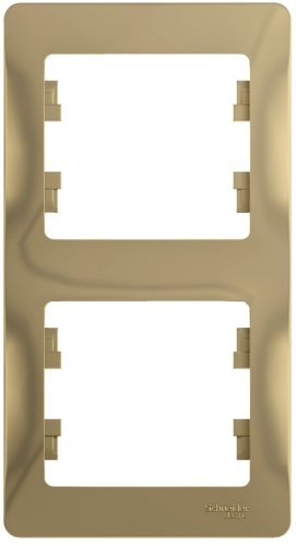 Рамка вертикальная Systeme Electric Glossa 2-м. титан фото Рамка вертикальная Systeme Electric Glossa 2-м. титан картинка